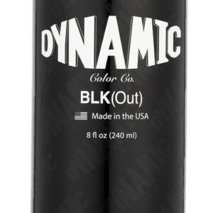 Dynamic Color Co - BLKout Tattoo Ink, for Blackout Tattoos, Solid Black Designs and Heavy Black Work, High Pigment Concentration, Made in Spain, Reach Compliant